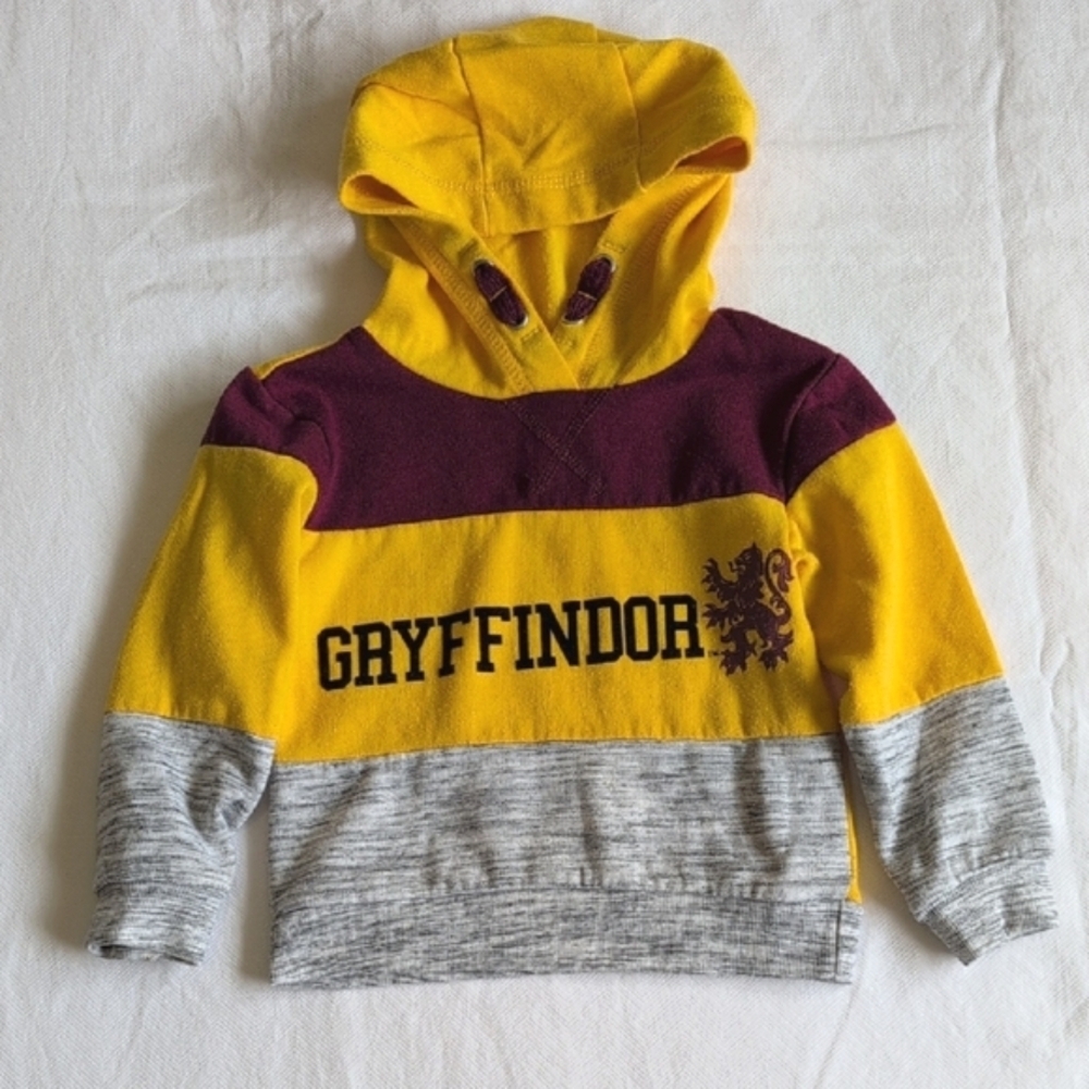 Harry Potter Gryffindor Colorblock Hoodie Sweatshirt Hogwarts 2T Toddler Boy